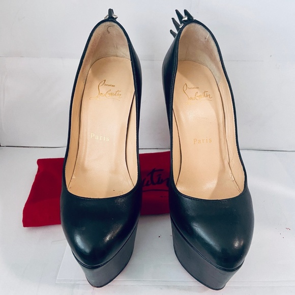 ❌SOLD❌Louboutin ELECTROPUMP 160 Black Spiked Pump - Picture 5 of 8